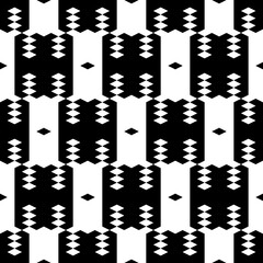 Seamless pattern. Simple shapes wallpaper. Polygons background. Rhombuses, figures ornament. Geometrical backdrop. Digital paper, web designing, textile print. Vector.