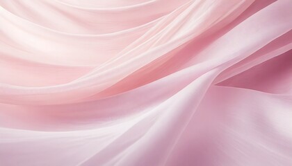 abstract background with soft silk waves pink pastel gradient colors
