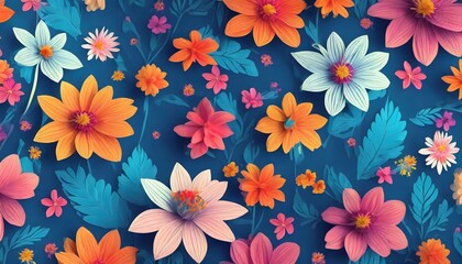 Fototapeta na wymiar beautiful abstract floral background made with