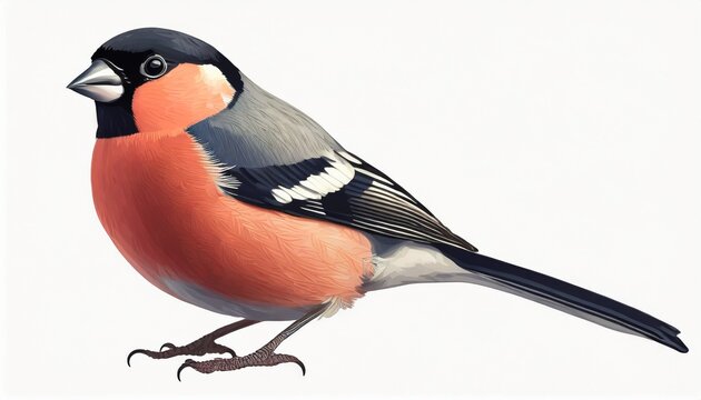 the bullfinch bird drawing for children s books postcards or cartoons