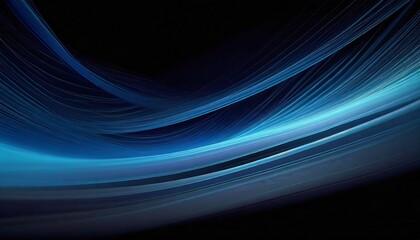 Fototapeta na wymiar abstract blue lines on black background