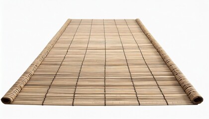 bamboo mat isolated on background - obrazy, fototapety, plakaty