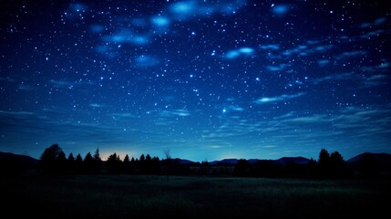 Obraz na płótnie Canvas night sky with clouds ai generated