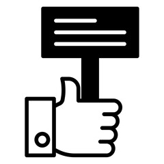 Headphone settings solid glyph icon