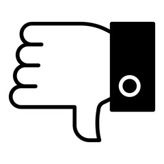 Thumbs Down solid glyph icon