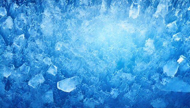 ice texture background the textured cold frosty surface of ice block on blue background
