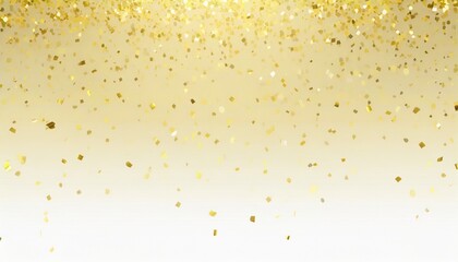 golden confetti falling gold foil flying yellow glitter christmas holiday and anniversary party upper layer - obrazy, fototapety, plakaty
