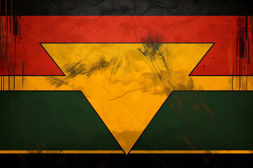 Time-Worn Flag. Black History Month concept