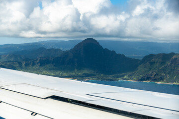 airplane over hawaii