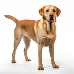 Labrador dog looking into the camera