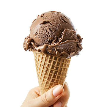 chocolate ice cream, AI generated