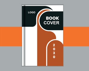 Abstract annual report template with photo.