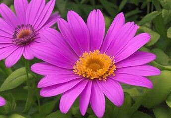 Obraz premium Dimorphotheca ecklonis violet flower