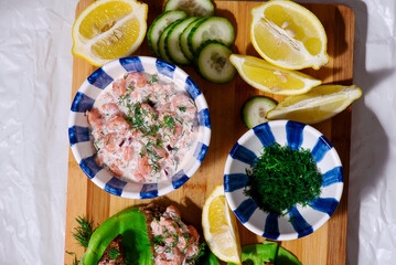 Swedish  shrimp salad skagenrora