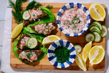 Swedish  shrimp salad skagenrora