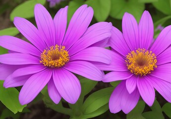 Obraz premium Dimorphotheca ecklonis violet flower