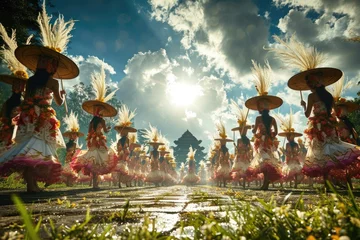 Tuinposter Indonesia Nyepi: an indonesian cultural gem, a serene journey into tradition and spirituality, indonesian celebrations lifestyle © Ruslan Batiuk