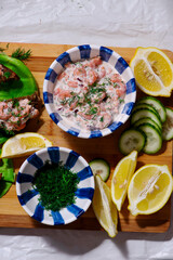 Swedish  shrimp salad skagenrora