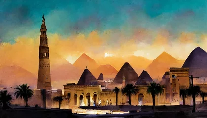 Foto op Plexiglas sunset over egypt  © Frantisek