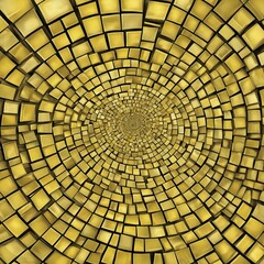 background with circles  A yellow tiles mosaic spiral background with a detailed and elegant texture and a variety of sizes 