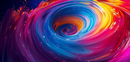 Swirling vortices in vibrant colors