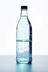 Bottle of Water on Table, Refreshing Hydration for Everyday Use and Stay Hydrated!