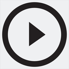 video player icon vector, play button, download, computer icons symbol download circle play icon EPS - obrazy, fototapety, plakaty