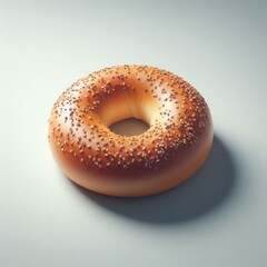 bagel on a white background
