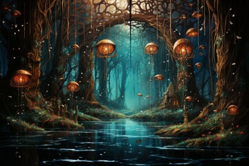 Enchanted Dreamcatcher Forests - Generative AI