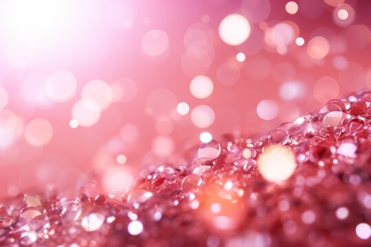  a close up of a pink background with a lot of small bubbles on the bottom of the image and a lot of small bubbles on the bottom of the image.