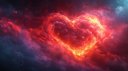 Valentine's texture background, where hypnotic vortexes and star traces create a feeling of evenin