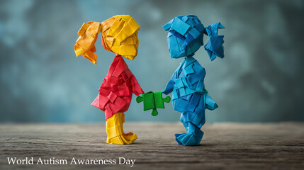 World Autism Awareness Day Poster - obrazy, fototapety, plakaty