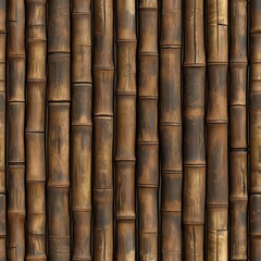 Cartoon bamboo texture, seamless