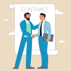 Handshaking happy managers