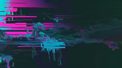 Glitch Background Overlay, Distorted Noise, Interference Imitation. Creative background.