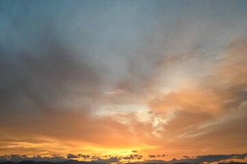 Fototapeta na wymiar sunset beautiful sky in winter in Cyprus 4