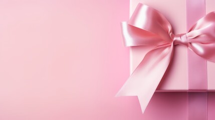 Ribbon on gift box background. Celebration, Happy Birthday, Mother's Day, Valentine's Day, Happy Woman's Day
