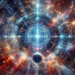 Obraz premium A landscape with a river and a sunset