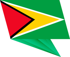 Guyana pin flag