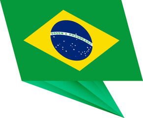 Brazil pin flag