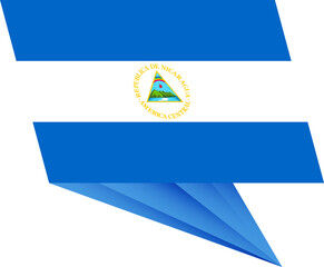 Nicaragua pin flag