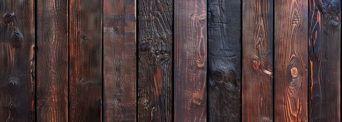 Vertical wood background. Wide wooden background. Dark wood texture