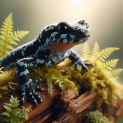 gecko on white background
