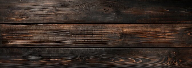 Wood background. Wide wooden background. Dark wood texture