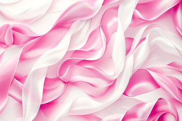 background with a gymnastics ribbon pattern in shades of pink and white
