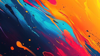 colorful abstract background for your projects, banner, business, card, template created with Generative AI