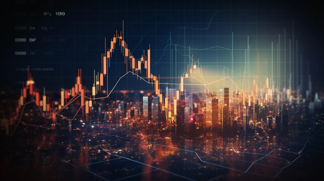 Stock market or forex trading graph and chart investmentgrowth 