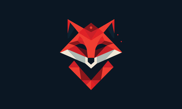 red fox vector logo