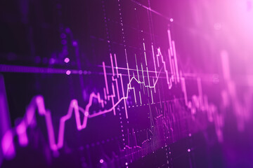 Fototapeta premium A candlestick chart index