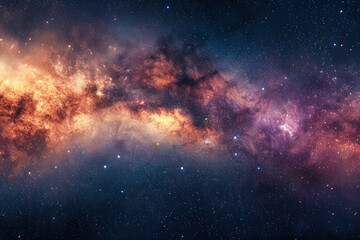 celestial panorama of stars and galaxies stretching out into infinity - obrazy, fototapety, plakaty